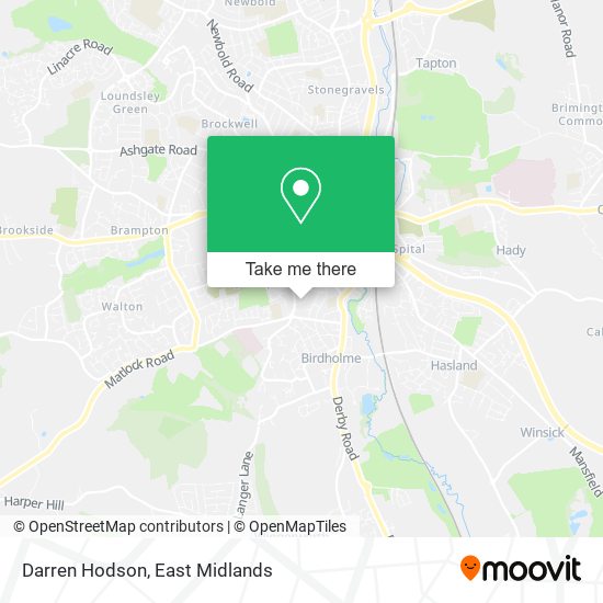 Darren Hodson map