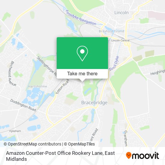 Amazon Counter-Post Office Rookery Lane map
