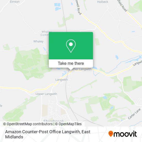 Amazon Counter-Post Office Langwith map