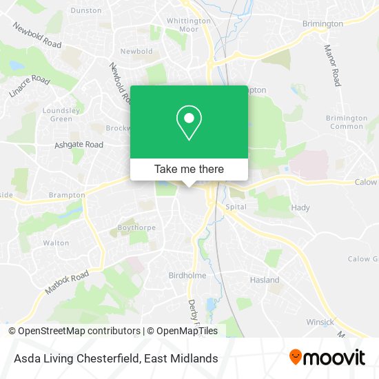 Asda Living Chesterfield map