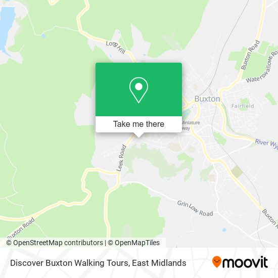 Discover Buxton Walking Tours map