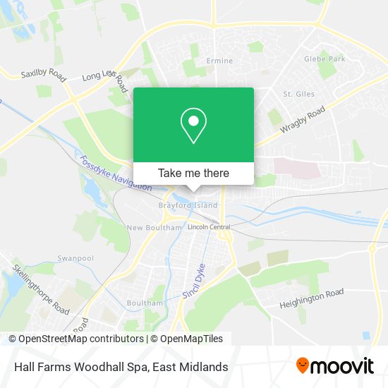 Hall Farms Woodhall Spa map