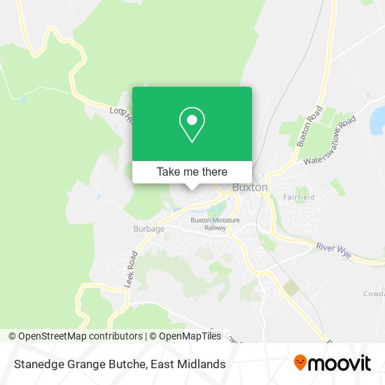 Stanedge Grange Butche map