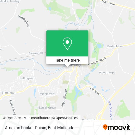 Amazon Locker-Raisin map