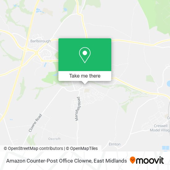 Amazon Counter-Post Office Clowne map