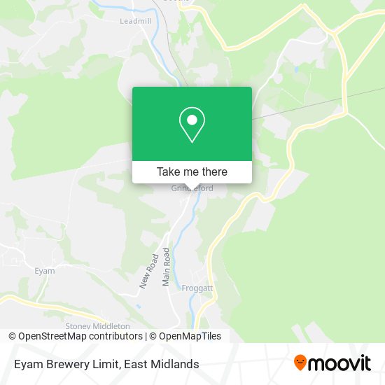 Eyam Brewery Limit map