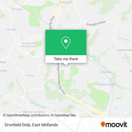 Dronfield Dolp map