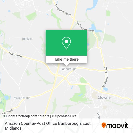 Amazon Counter-Post Office Barlborough map