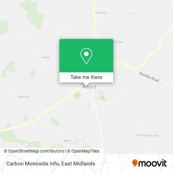 Carbon Monoxide Info map