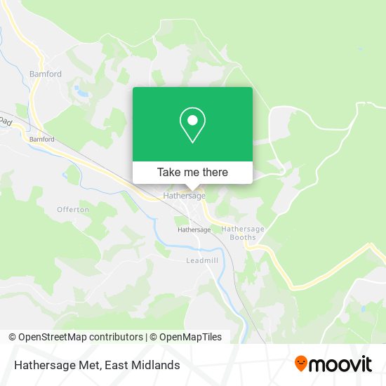 Hathersage Met map