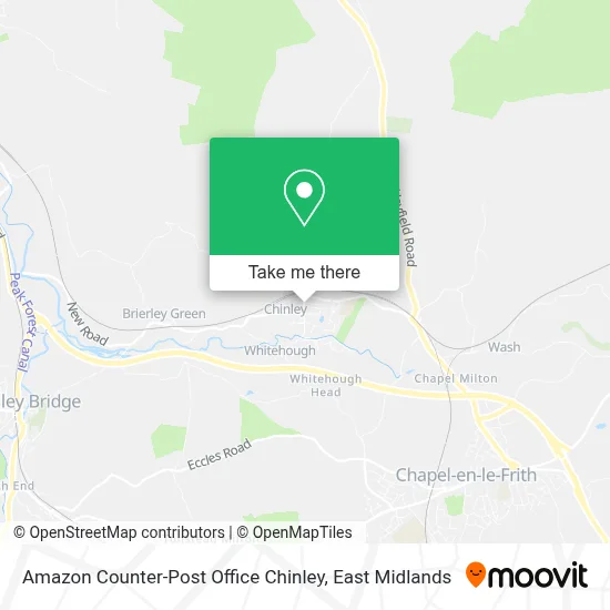 Amazon Counter-Post Office Chinley map