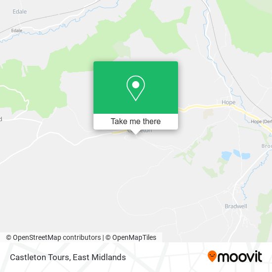 Castleton Tours map