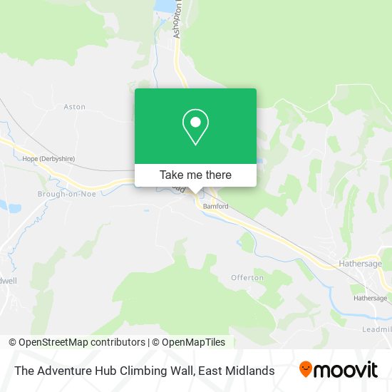 The Adventure Hub Climbing Wall map