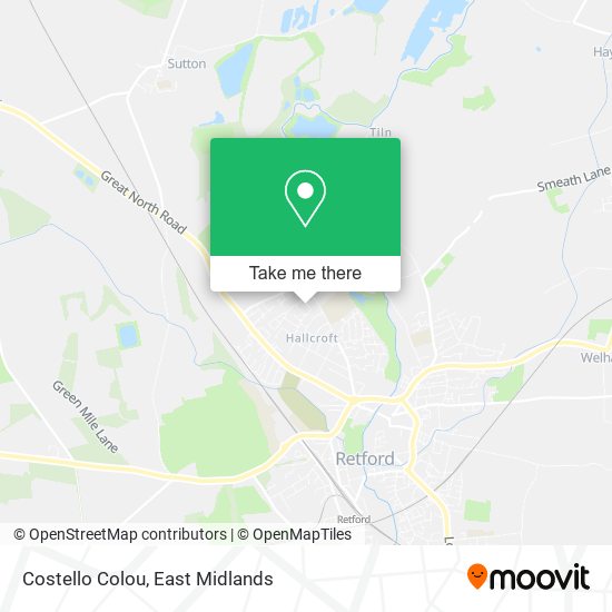 Costello Colou map