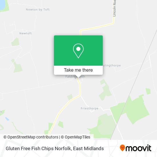 Gluten Free Fish Chips Norfolk map