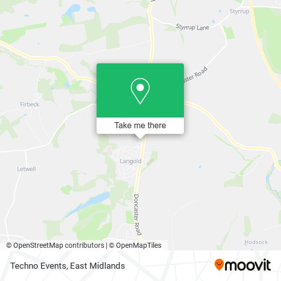 Techno Events map