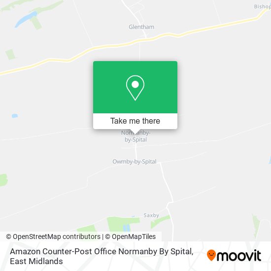 Amazon Counter-Post Office Normanby By Spital map