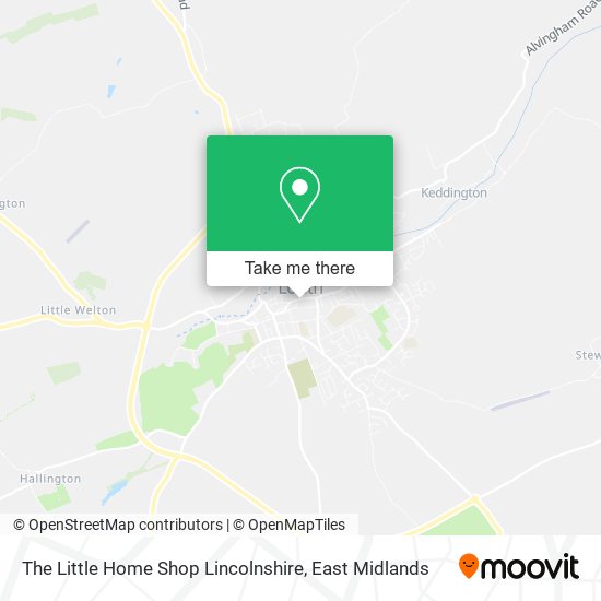 The Little Home Shop Lincolnshire map