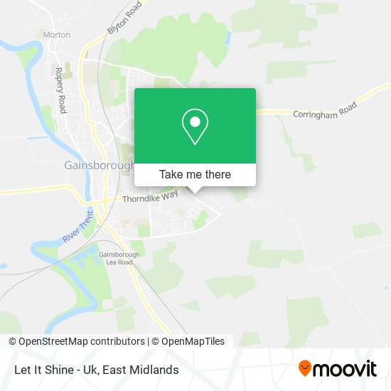 Let It Shine - Uk map