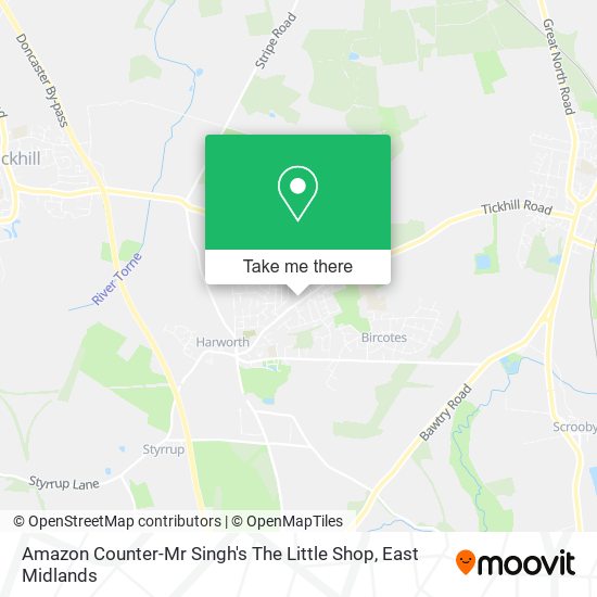 Amazon Counter-Mr Singh's The Little Shop map