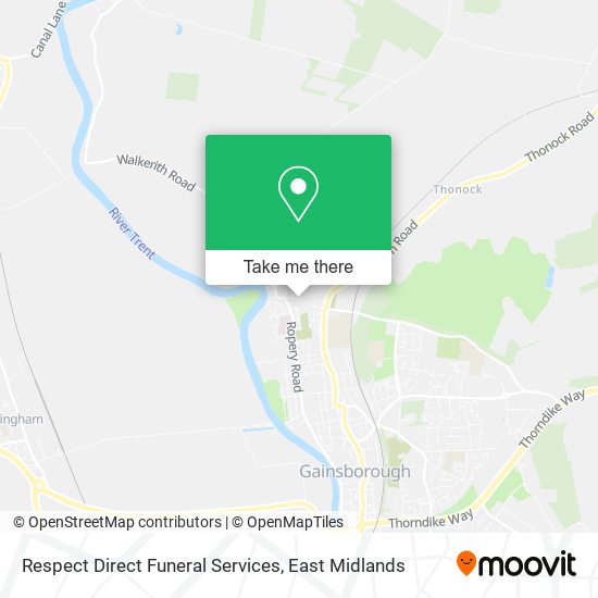 Respect Direct Funeral Services map