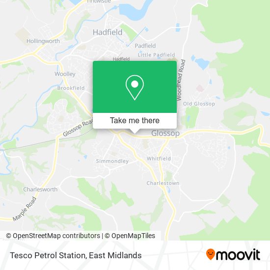 Tesco Petrol Station map