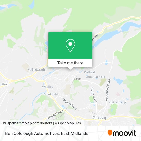 Ben Colclough Automotives map