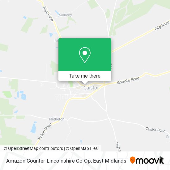 Amazon Counter-Lincolnshire Co-Op map