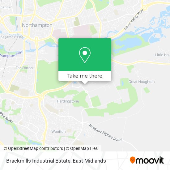 Brackmills Industrial Estate map