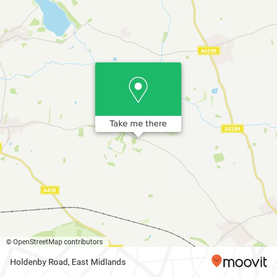 Holdenby Road map