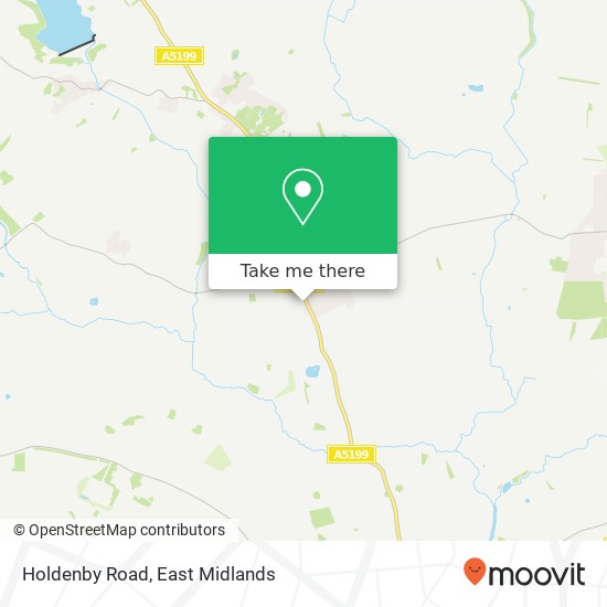 Holdenby Road map