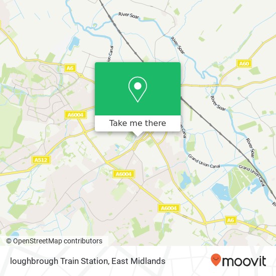 loughbrough Train Station map