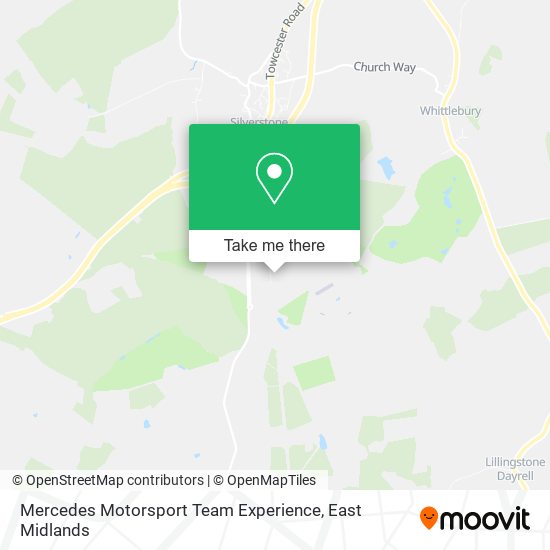 Mercedes Motorsport Team Experience map
