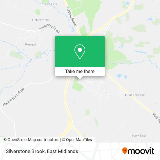Silverstone Brook map