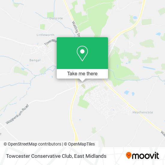 Towcester Conservative Club map