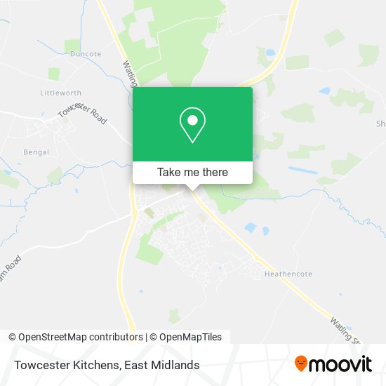 Towcester Kitchens map