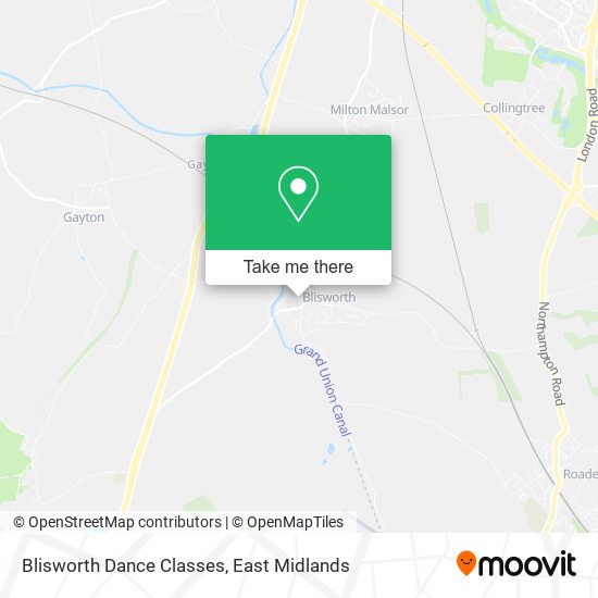 Blisworth Dance Classes map