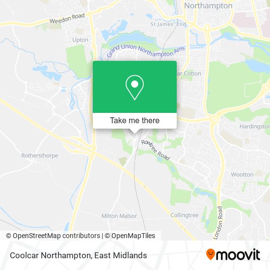 Coolcar Northampton map