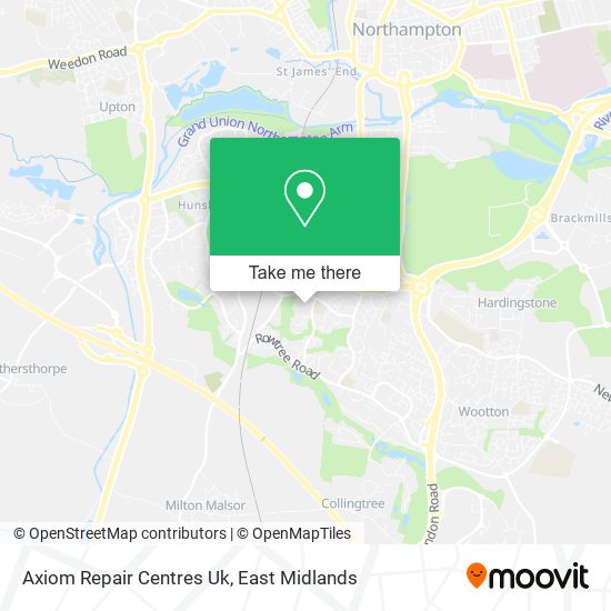 Axiom Repair Centres Uk map