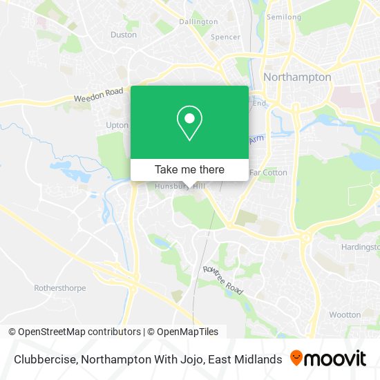 Clubbercise, Northampton With Jojo map