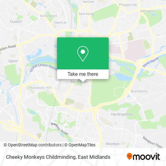 Cheeky Monkeys Childminding map