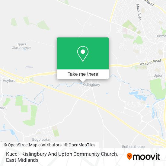 Kucc - Kislingbury And Upton Community Church map