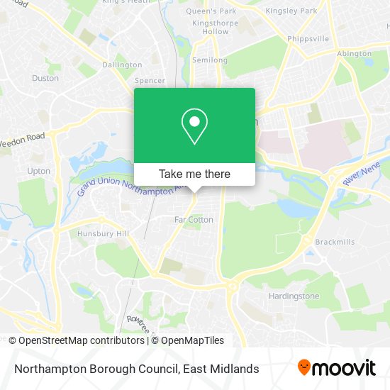 Northampton Borough Council map
