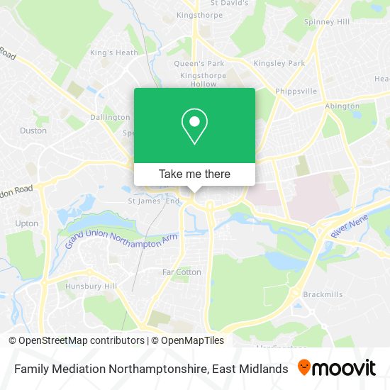 Family Mediation Northamptonshire map