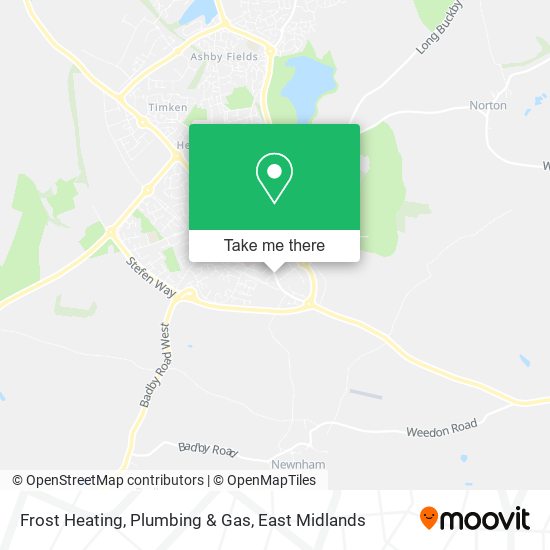 Frost Heating, Plumbing & Gas map