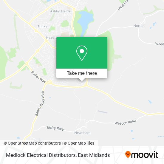 Medlock Electrical Distributors map