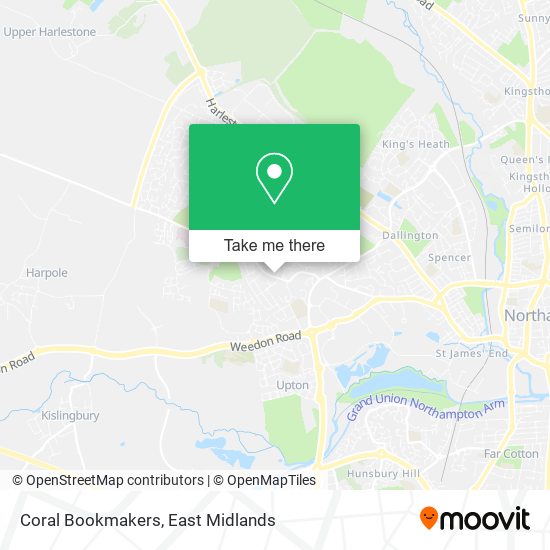 Coral Bookmakers map
