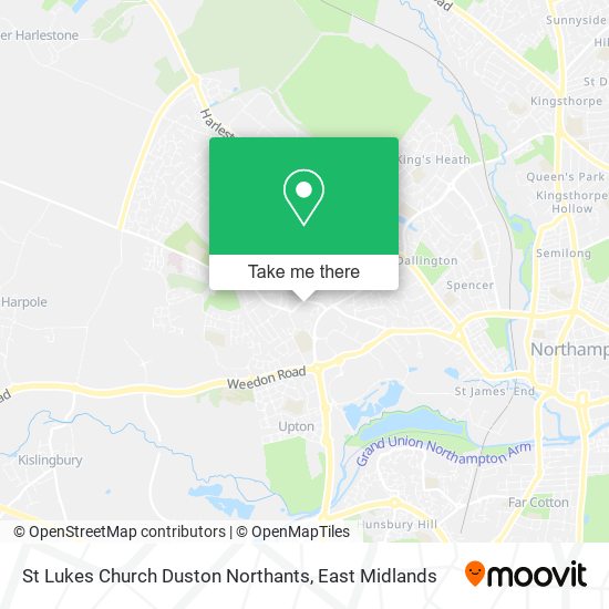 St Lukes Church Duston Northants map