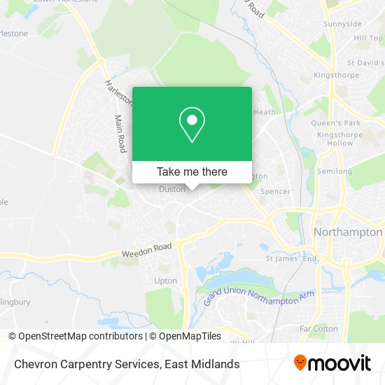 Chevron Carpentry Services map