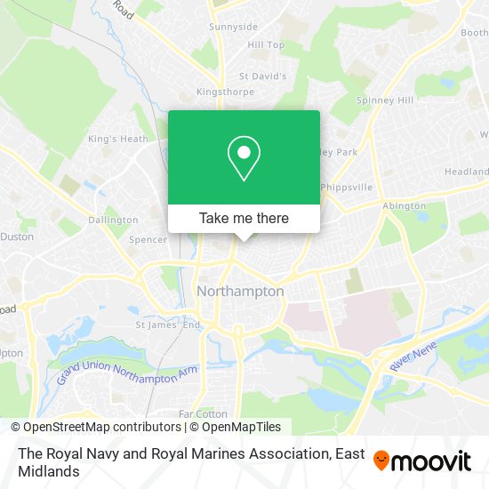 The Royal Navy and Royal Marines Association map
